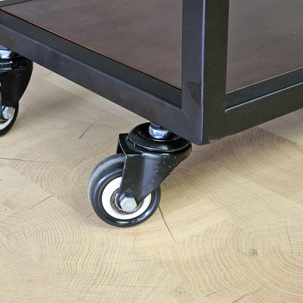 Kệ gia vị di động 80x30x180cm gỗ cao su khung sắt Kệ gia vị di động 80x30x180cm gỗ cao su khung sắt - hình 3