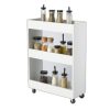 Kệ gia vị di động ROLA 60x25x80cm gỗ cao su