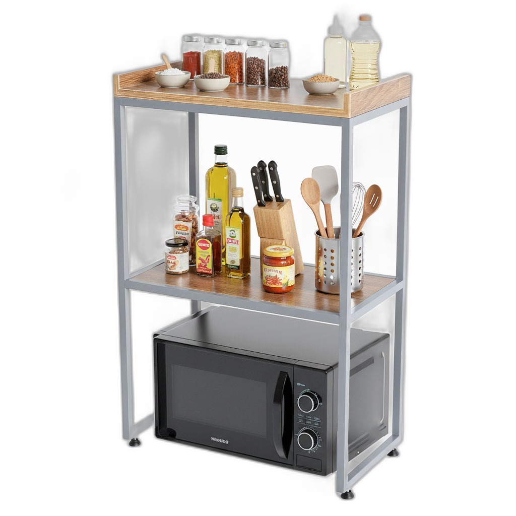 Kệ lò vi sóng 57x35x86cm gỗ plywood Kệ lò vi sóng 57x35x86cm gỗ plywood