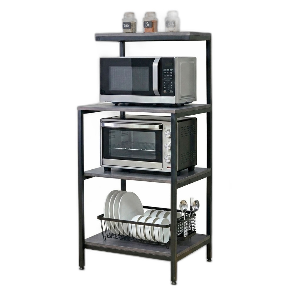 Kệ lò vi sóng 60x50x132cm gỗ cao su Kệ lò vi sóng 60x50x132cm gỗ cao su