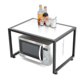 Kệ lò vi sóng gỗ cao su 56x40x33cm gỗ cao su