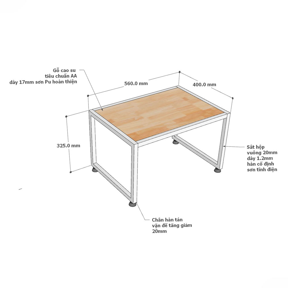 Kệ lò vi sóng gỗ cao su 56x40x33cm gỗ cao su Kệ lò vi sóng gỗ cao su 56x40x33cm gỗ cao su - hình 1