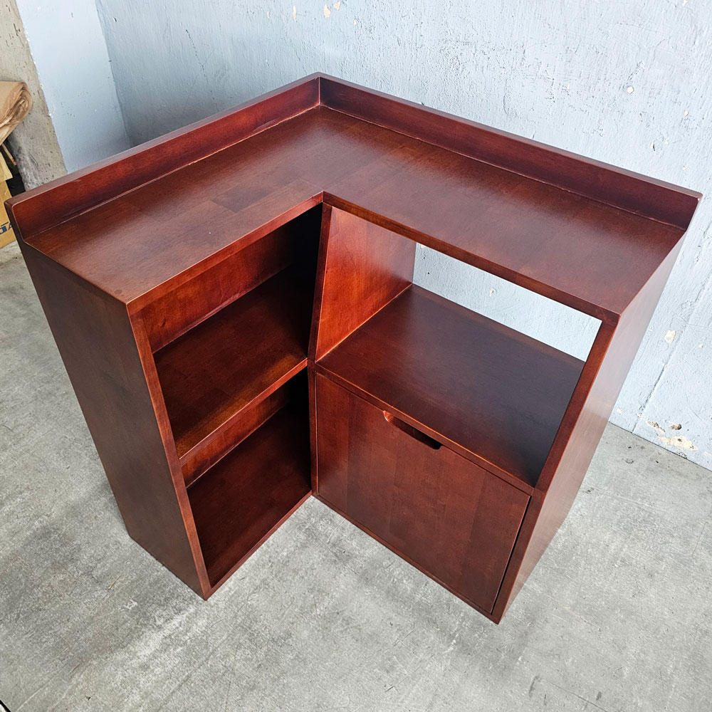 Kệ lò vi sóng góc tường 67x60x75cm gỗ cao su Kệ lò vi sóng góc tường 67x60x75cm gỗ cao su - hình 1