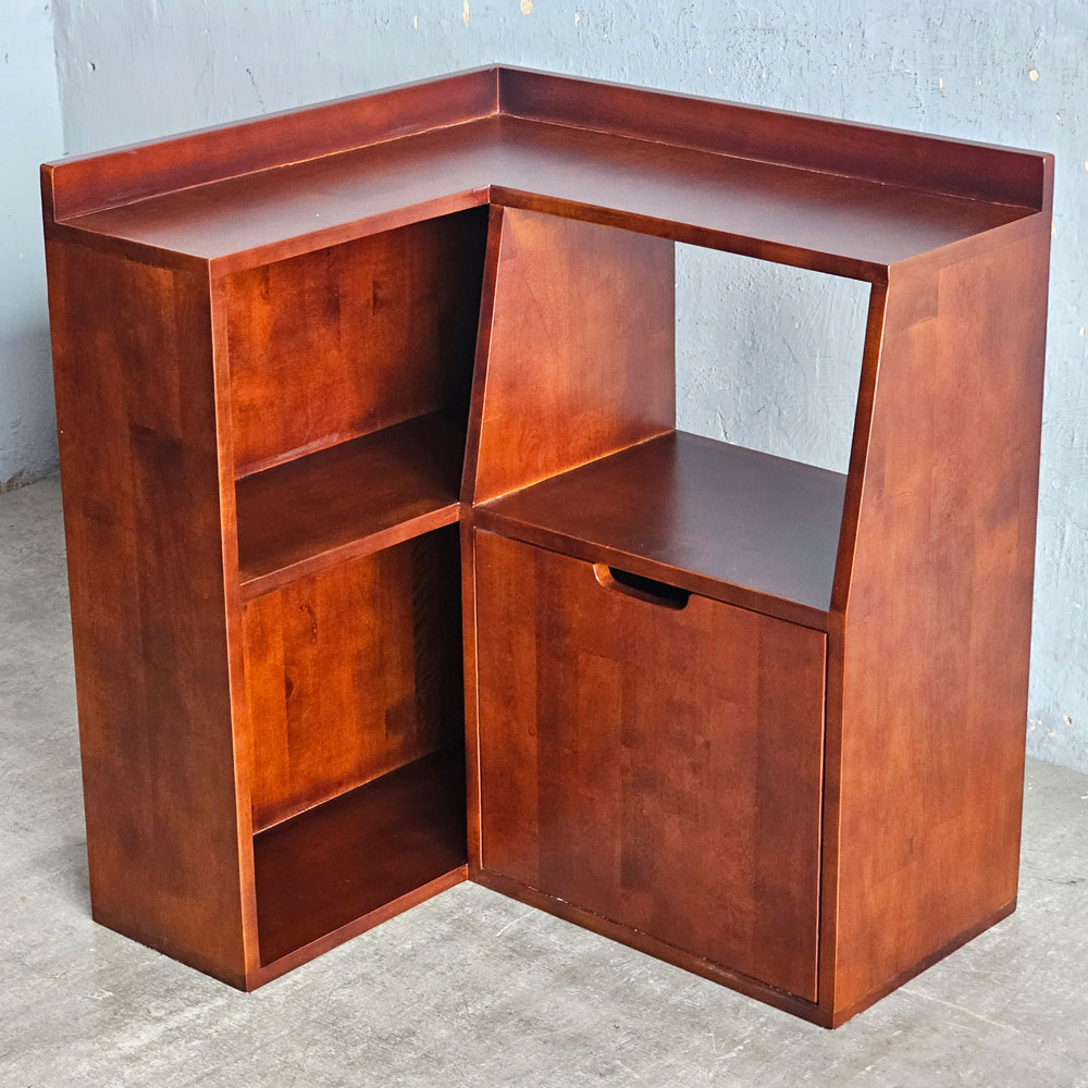Kệ lò vi sóng góc tường 67x60x75cm gỗ cao su Kệ lò vi sóng góc tường 67x60x75cm gỗ cao su - hình 2