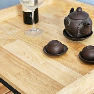 Kệ nhà bếp 3 tầng 62x57x85cm gỗ cao su - hình 1