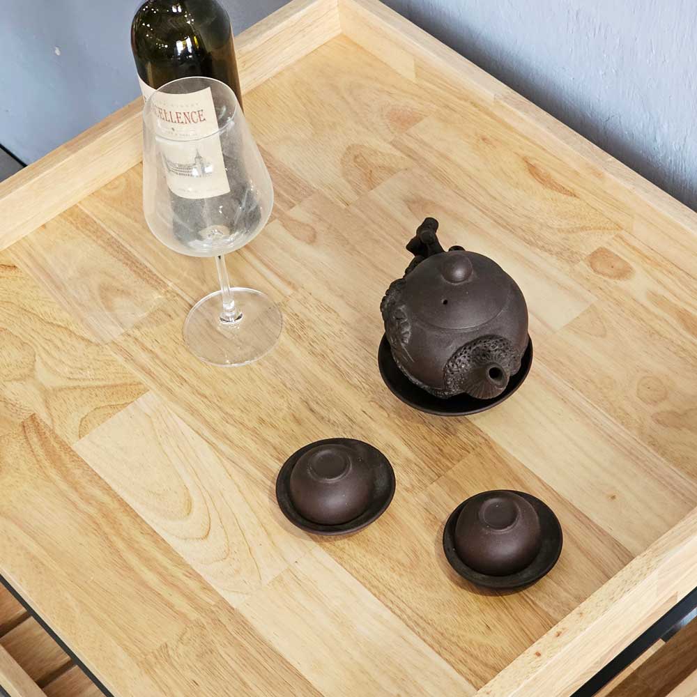 Kệ nhà bếp 3 tầng 62x57x85cm gỗ cao su Kệ nhà bếp 3 tầng 62x57x85cm gỗ cao su - hình 2