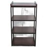 Kệ nhà bếp 4 tầng 55x45x90cm gõ cao su khung chân sắt