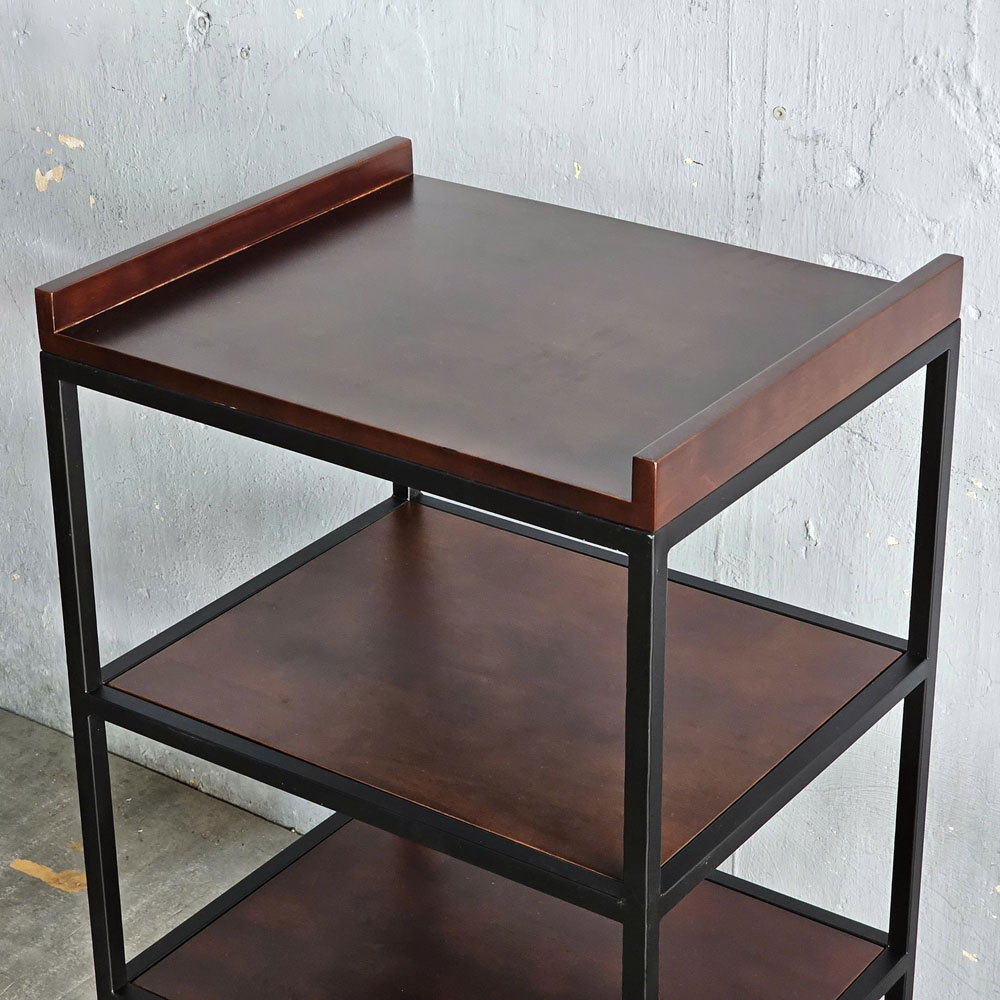Kệ nhà bếp 4 tầng 55x45x90cm gõ cao su khung chân sắt Kệ nhà bếp 4 tầng 55x45x90cm gõ cao su khung chân sắt - hình 2