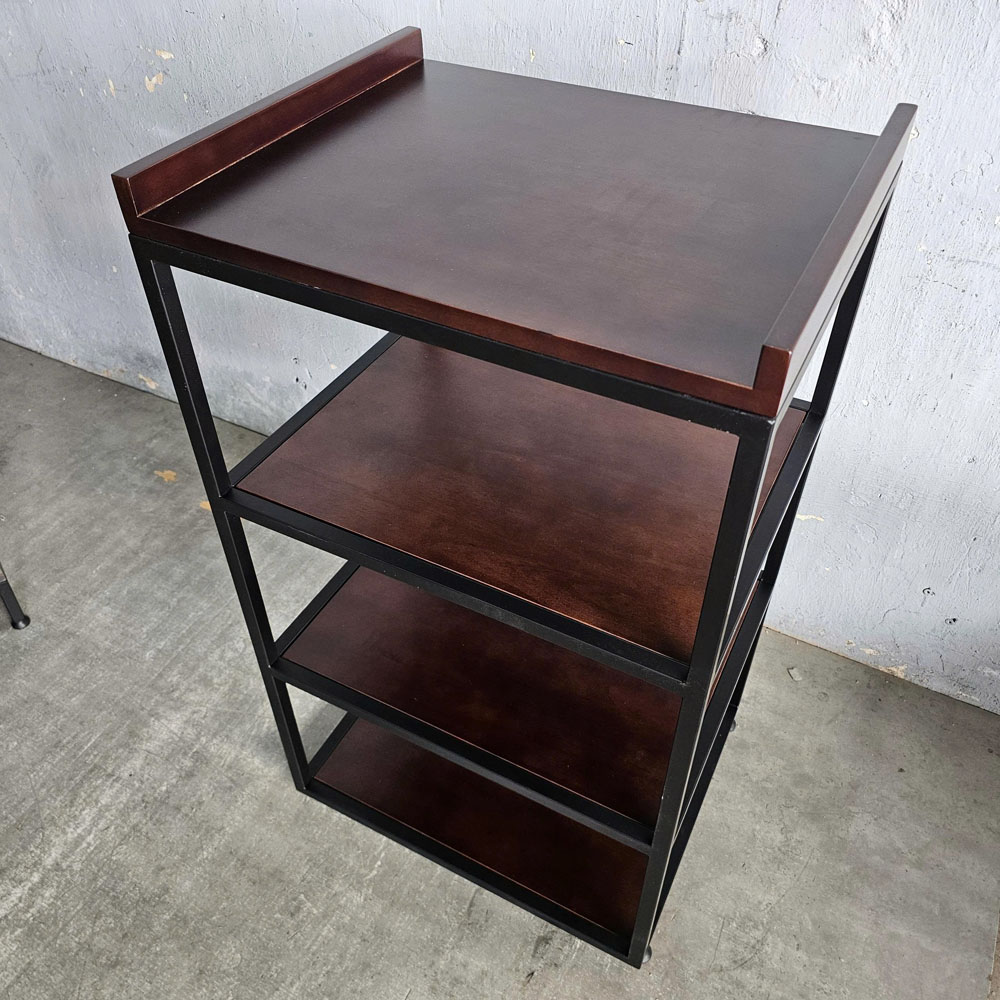 Kệ nhà bếp 4 tầng 55x45x90cm gõ cao su khung chân sắt Kệ nhà bếp 4 tầng 55x45x90cm gõ cao su khung chân sắt - hình 4