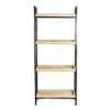 Kệ nhà bếp 4 tầng 64x35x150cm gỗ cao su khung sắt