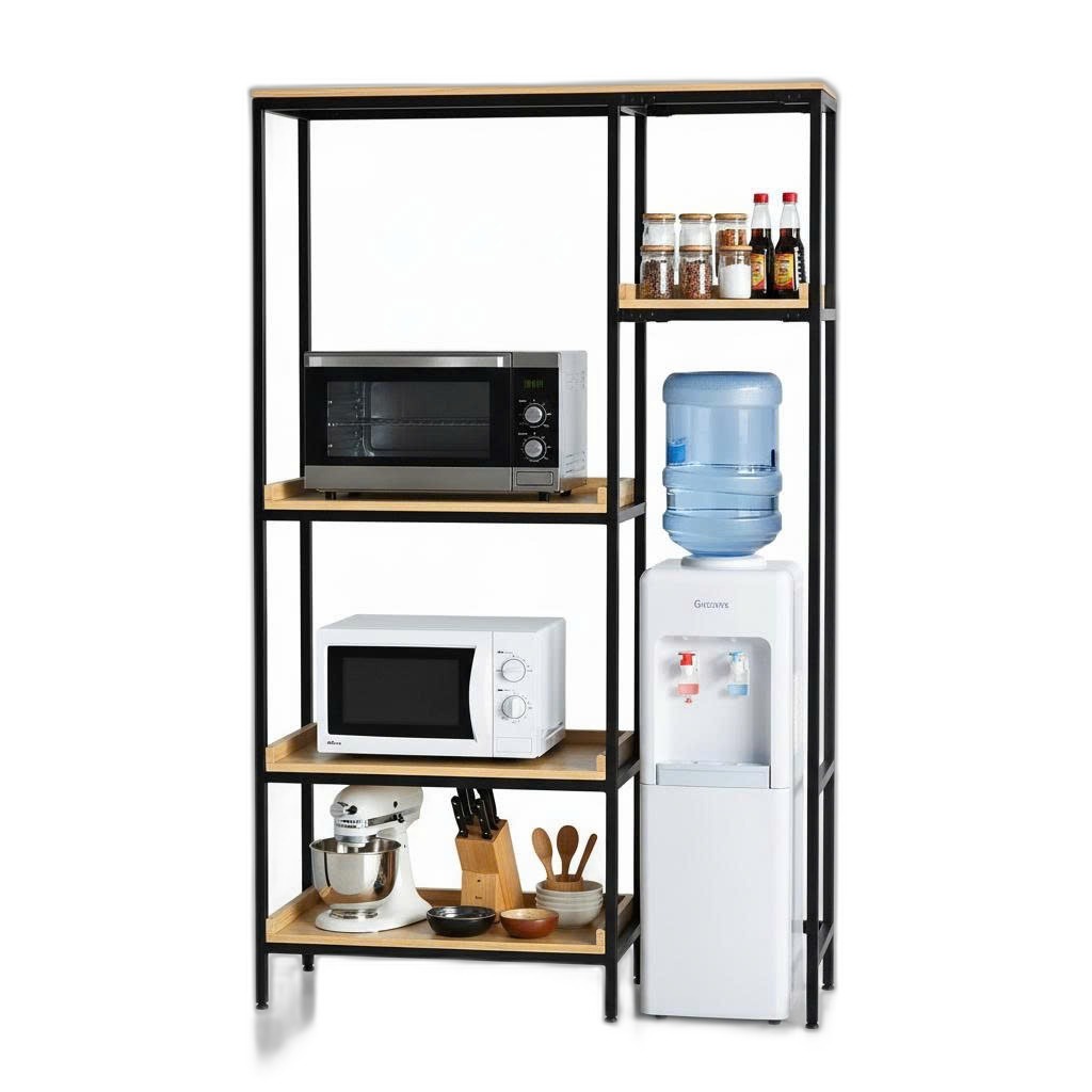 Kệ nhà bếp đa năng 123x40x200cm gỗ cao su Kệ nhà bếp đa năng 123x40x200cm gỗ cao su