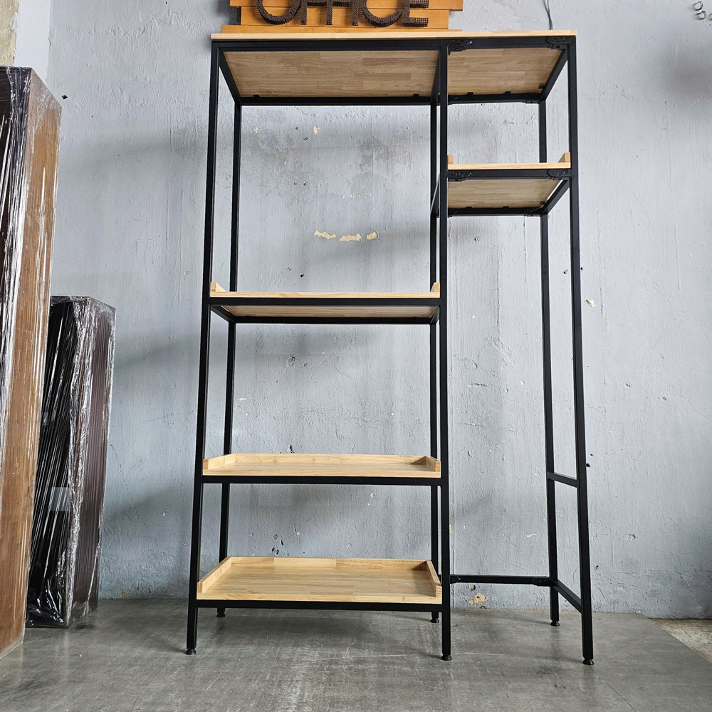 Kệ nhà bếp đa năng 123x40x200cm gỗ cao su Kệ nhà bếp đa năng 123x40x200cm gỗ cao su - hình 4