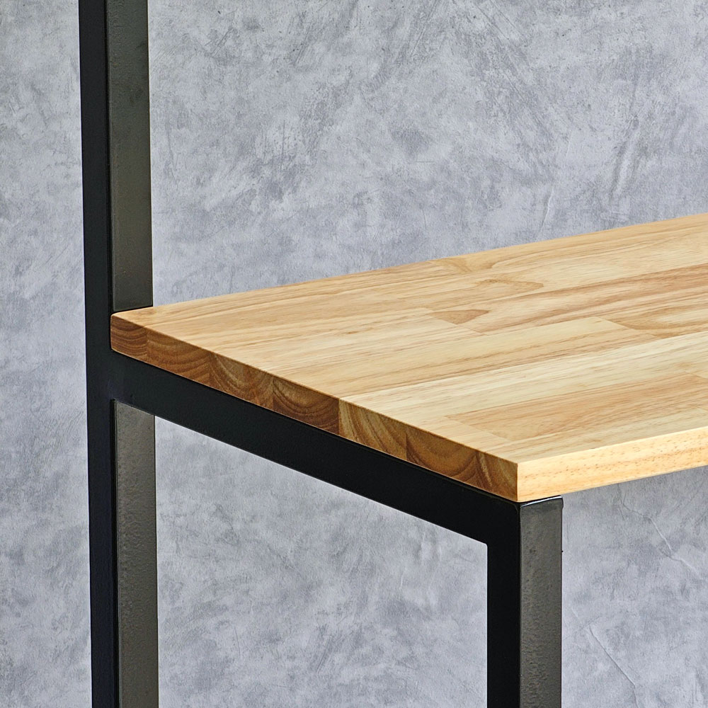 Kệ nhà bếp lắp ráp 70x30x120cm khung sắt gỗ cao su Kệ nhà bếp lắp ráp 70x30x120cm khung sắt gỗ cao su - hình 5