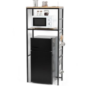 Kệ tủ lạnh 58x30x132cm gỗ cao su
