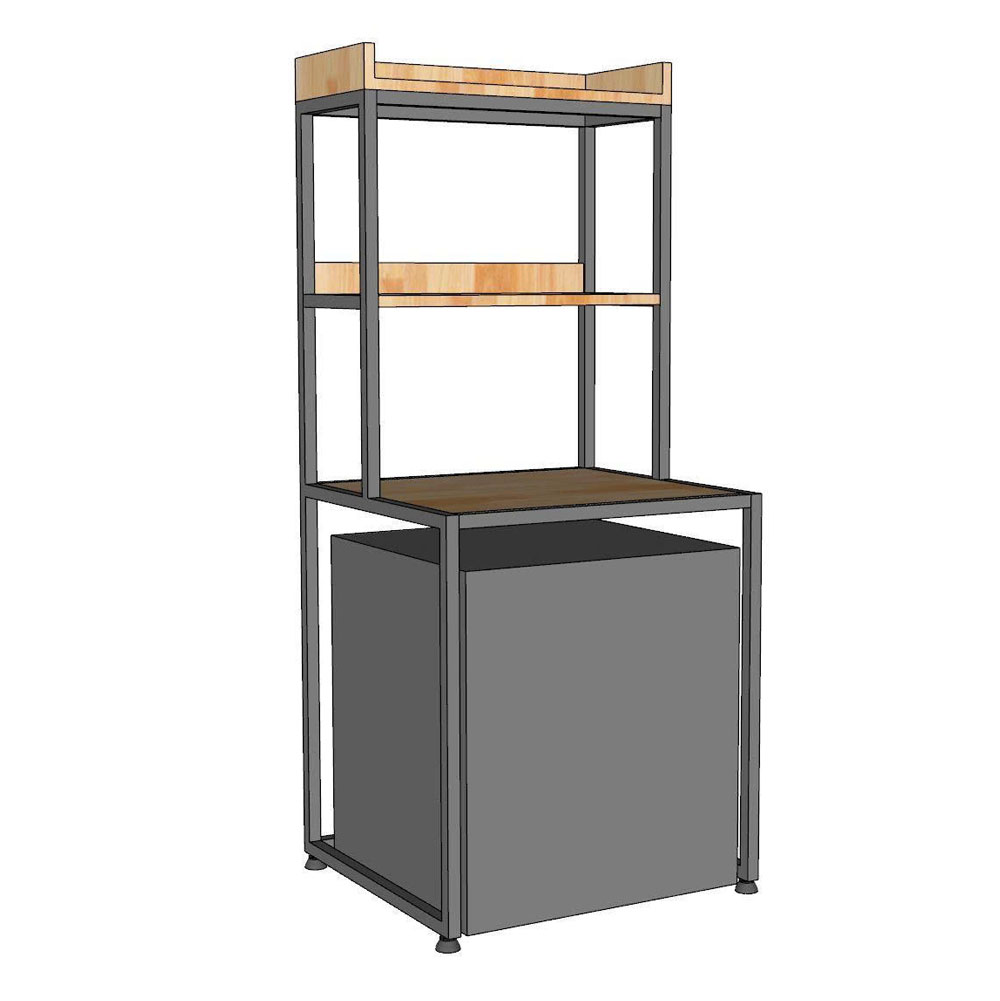 Kệ tủ lạnh AQUA 50L 54x50x120cm gỗ cao su Kệ tủ lạnh AQUA 50L 54x50x120cm gỗ cao su - hình 4