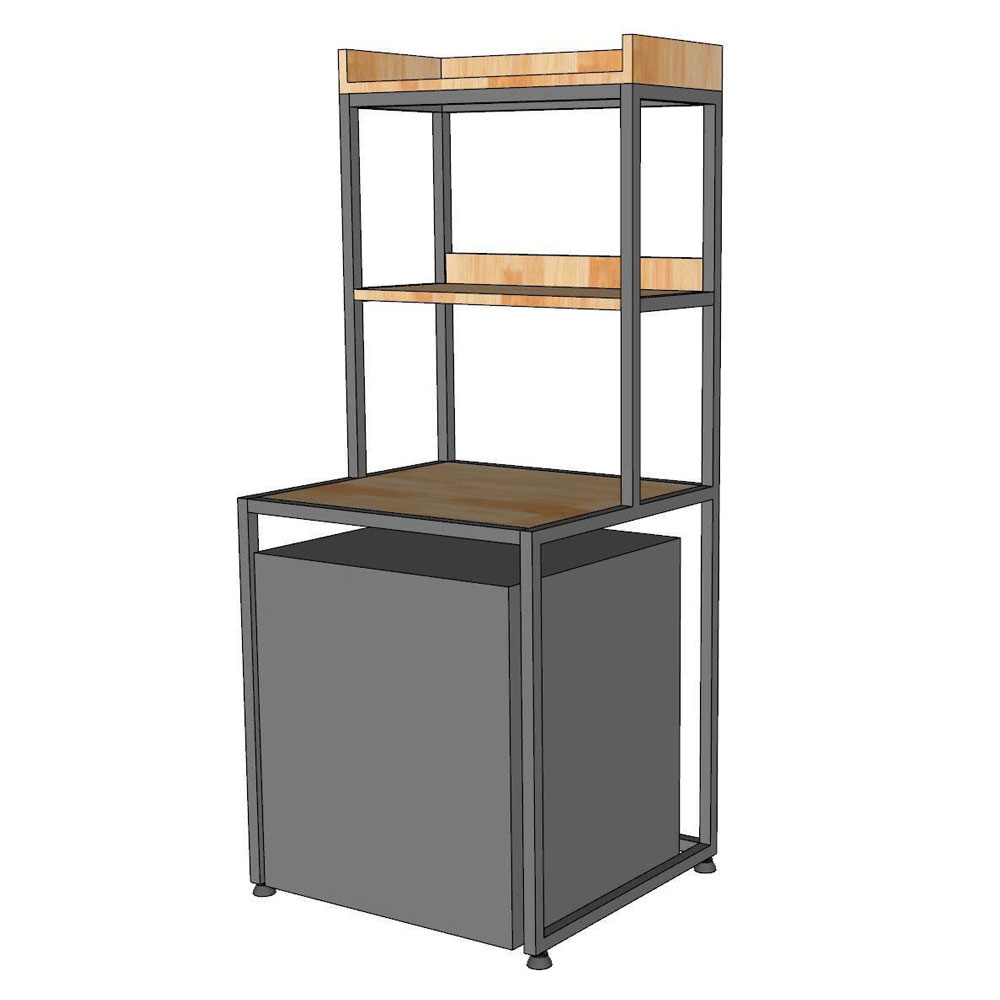 Kệ tủ lạnh AQUA 50L 54x50x120cm gỗ cao su Kệ tủ lạnh AQUA 50L 54x50x120cm gỗ cao su - hình 5
