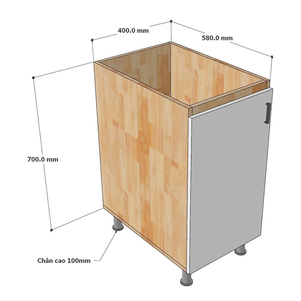 Module tủ bếp dưới 40cm hệ cửa mở Module tủ bếp dưới 40cm hệ cửa mở - hình 5