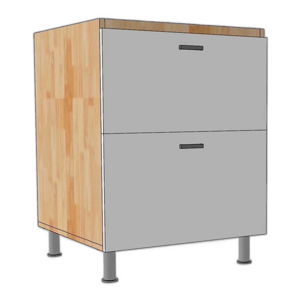 Module tủ bếp dưới 60cm hệ 2 ngăn kéo Module tủ bếp dưới 60cm hệ 2 ngăn kéo