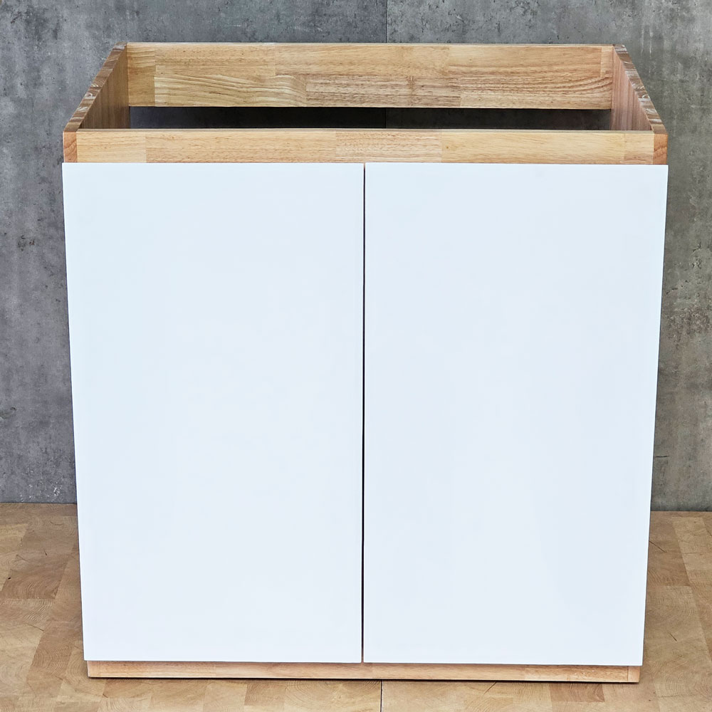 Module tủ bếp dưới để bồn rửa 80x59x82cngỗ cao su Module tủ bếp dưới để bồn rửa 80x59x82cngỗ cao su - hình 1