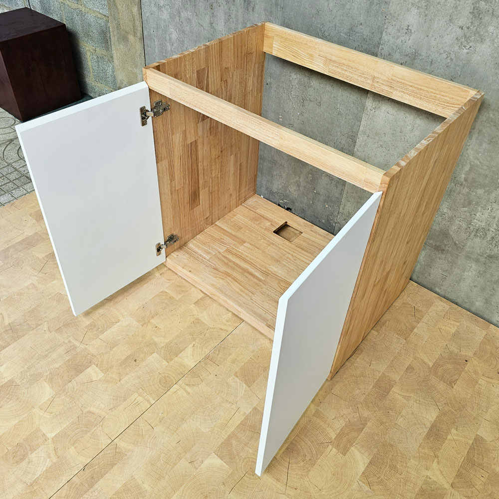 Module tủ bếp dưới để bồn rửa 80x59x82cngỗ cao su Module tủ bếp dưới để bồn rửa 80x59x82cngỗ cao su - hình 5