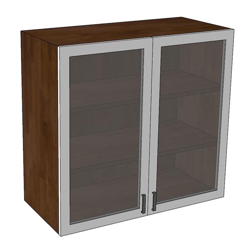 Module tủ bếp trên 80cm hệ 2 cửa kính mở Module tủ bếp trên 80cm hệ 2 cửa kính mở - hình 1
