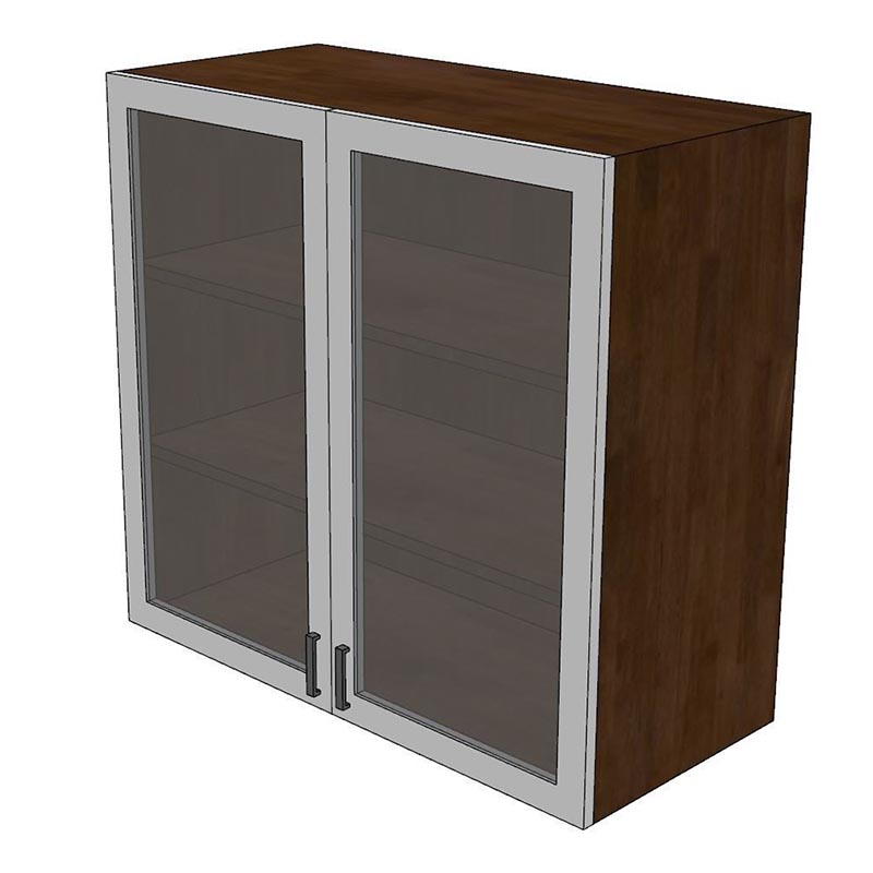 Module tủ bếp trên 80cm hệ 2 cửa kính mở Module tủ bếp trên 80cm hệ 2 cửa kính mở - hình 2