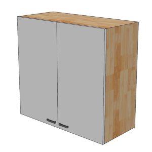 Module tủ bếp trên 80cm hệ 2 cửa mở - hình 1