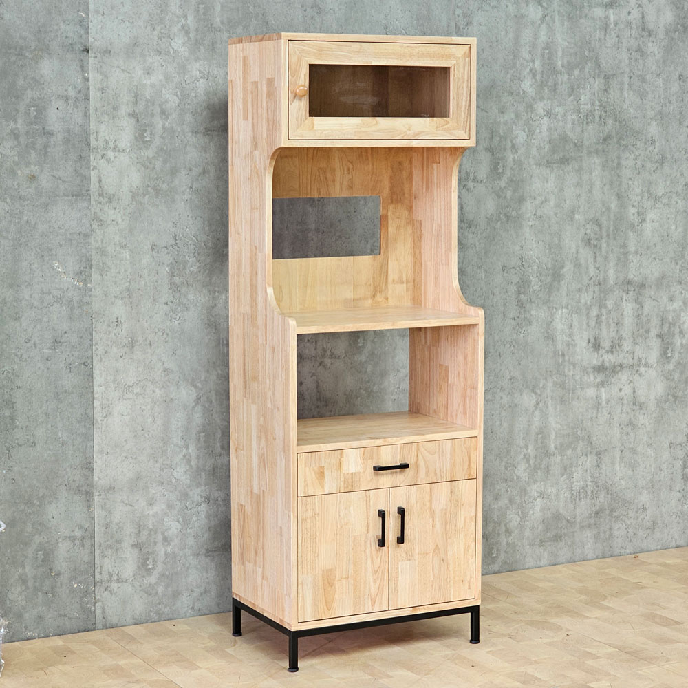 Tủ bếp đa năng 60x40x170cm gỗ cao su Tủ bếp đa năng 60x40x170cm gỗ cao su - hình 1