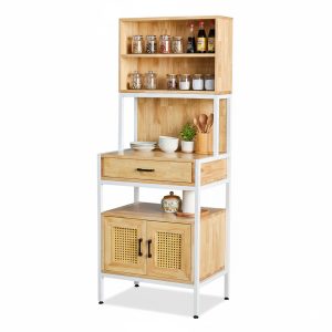 Tủ bếp đa năng 62x48x170cm gỗ cao su - hình 1