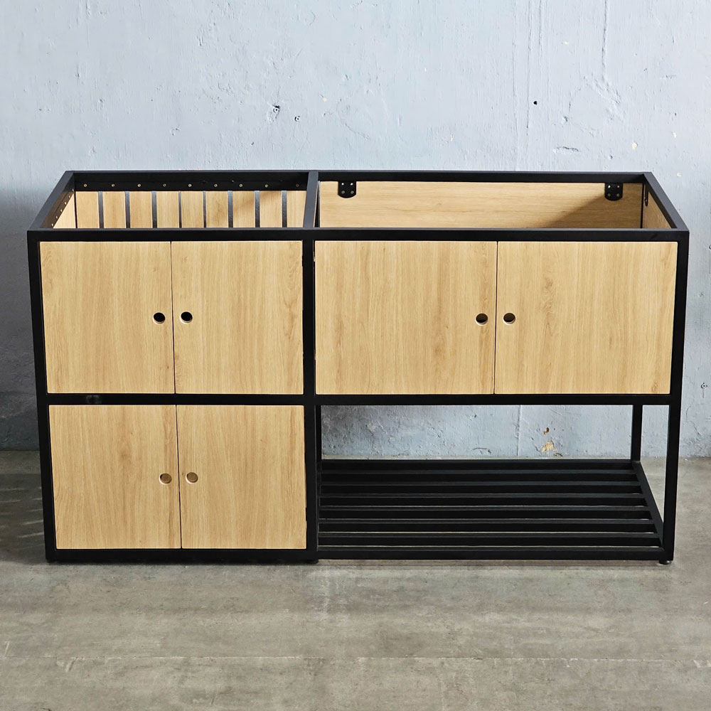 Tủ bếp dưới 150x60x85cm gỗ plywood khung sắt Tủ bếp dưới 150x60x85cm gỗ plywood khung sắt - hình 2