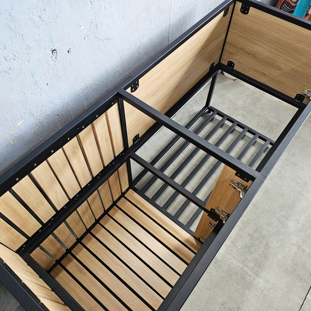 Tủ bếp dưới 150x60x85cm gỗ plywood khung sắt Tủ bếp dưới 150x60x85cm gỗ plywood khung sắt - hình 3