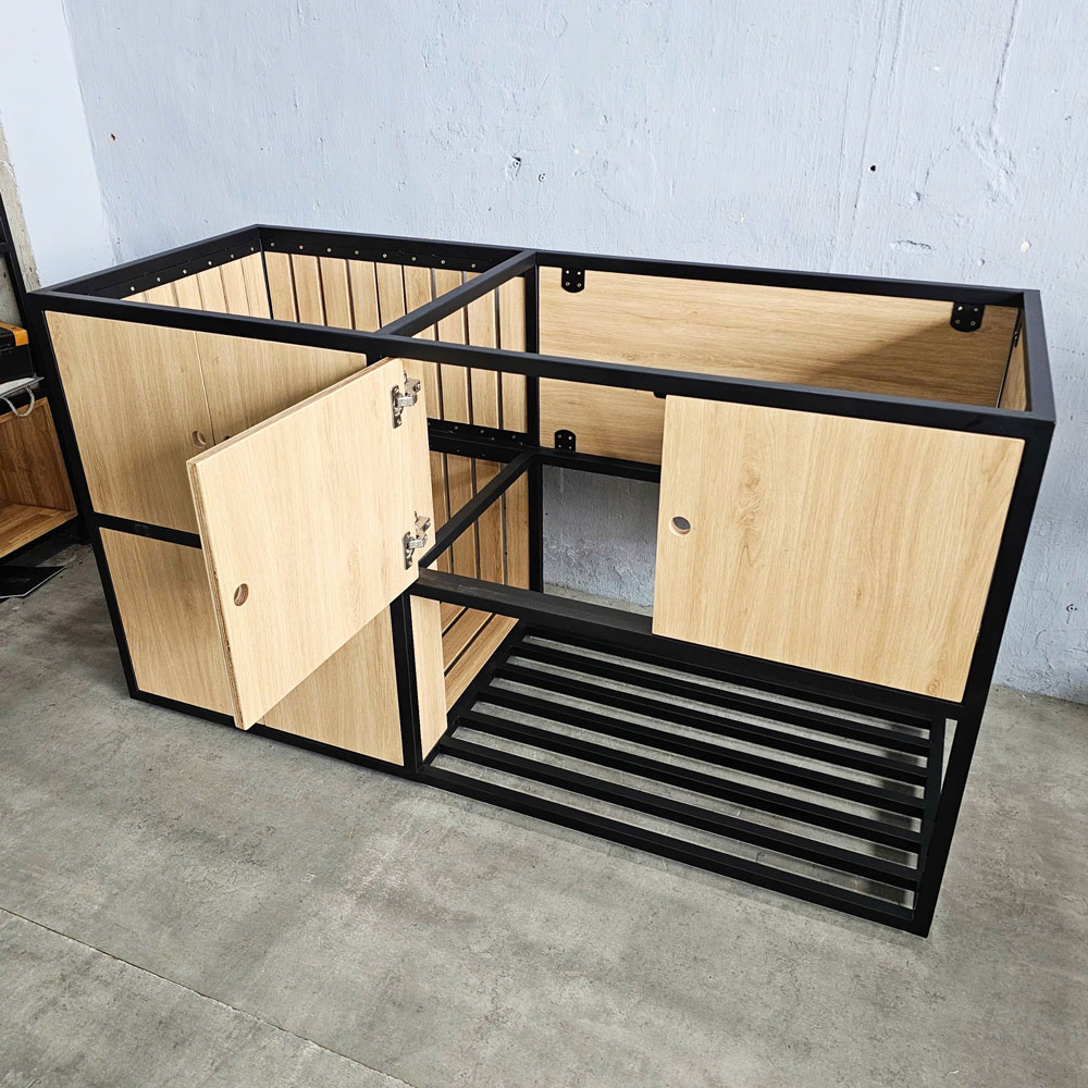 Tủ bếp dưới 150x60x85cm gỗ plywood khung sắt Tủ bếp dưới 150x60x85cm gỗ plywood khung sắt - hình 5