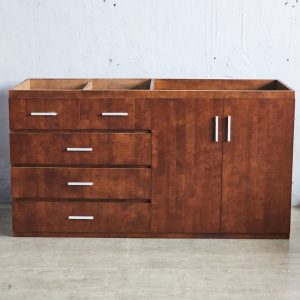 Tủ bếp dưới 160x60cm gỗ cao su - hình 1