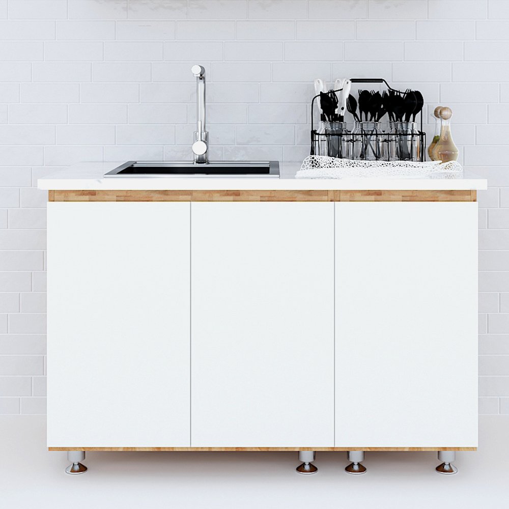 Tủ bếp dưới 1m2 gỗ cao su Tủ bếp dưới 1m2 gỗ cao su - hình 1