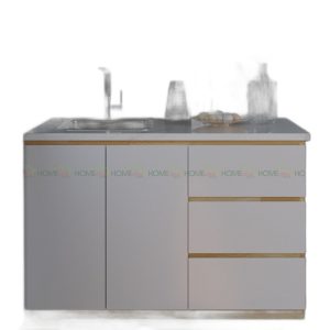 Tủ Bếp Nhỏ Gọn Bằng Gỗ Mặt Đá TBD68001 Giá Rẻ mà Đẹp