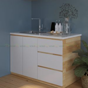 Tủ Bếp Nhỏ Gọn Bằng Gỗ Mặt Đá TBD68001 Giá Rẻ mà Đẹp - hình 1