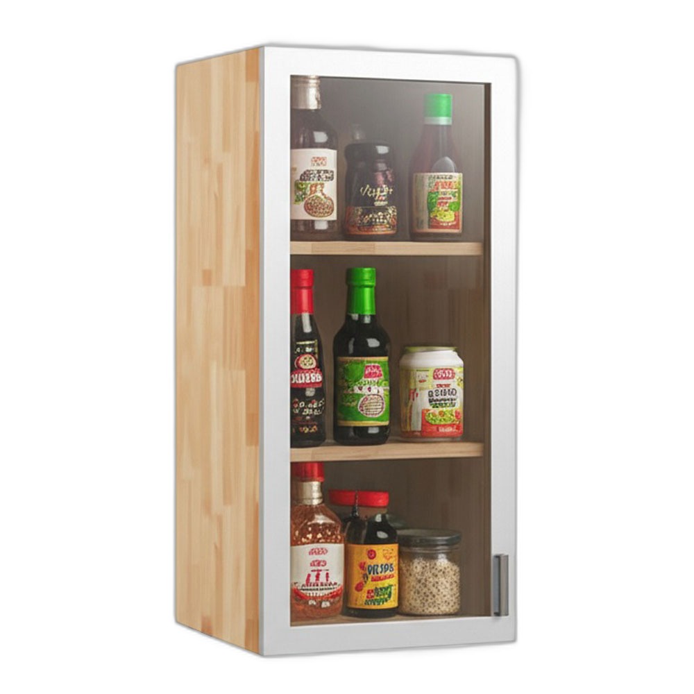 Tủ bếp trên 40cm hệ 1 cửa kính mở Tủ bếp trên 40cm hệ 1 cửa kính mở