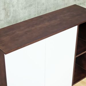 Tủ bếp treo tường 110x35x75cm gỗ cao su - hình 1