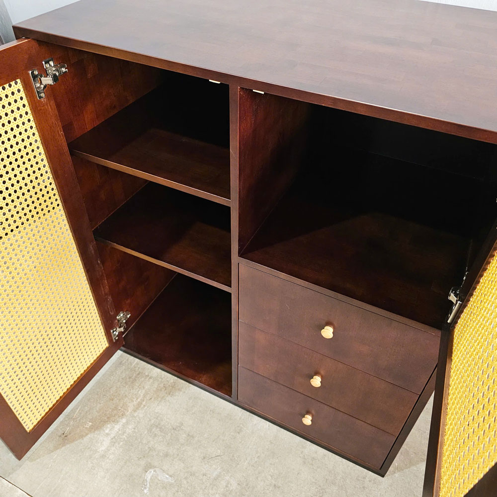 Tủ để đồ 100x60x110cm gỗ cao su Tủ để đồ 100x60x110cm gỗ cao su - hình 4