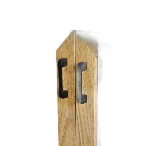 Tủ để đồ cửa kính 90x45x80cm gỗ cao su