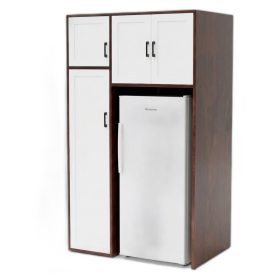 Tủ để tủ lạnh 100x66x170cm gỗ cao su