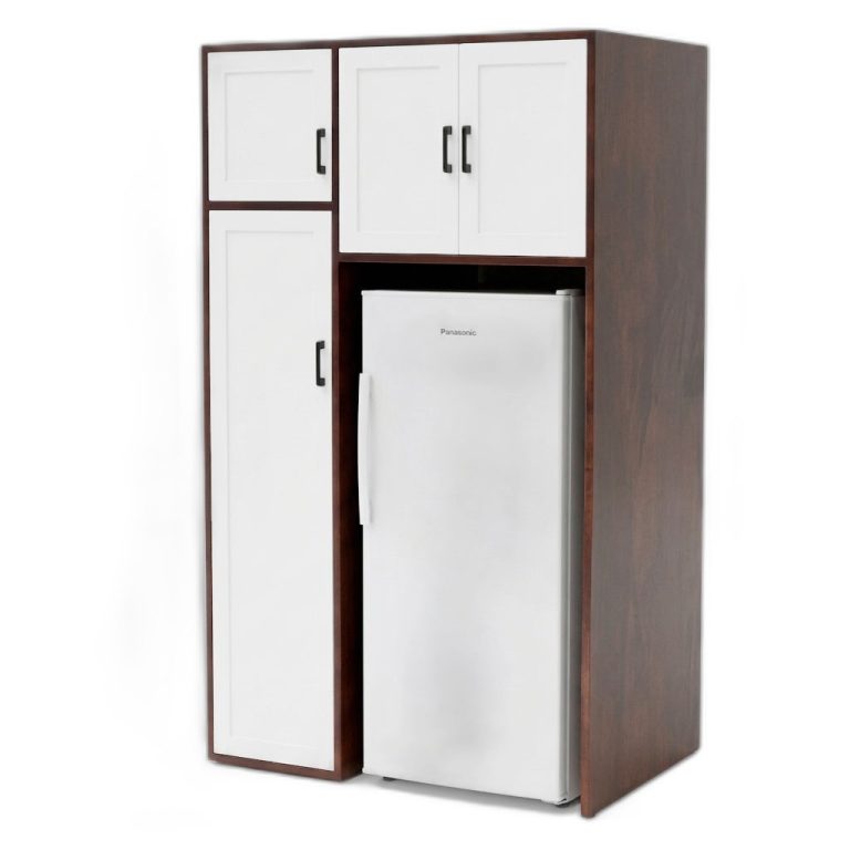 Trang chủ Tủ để tủ lạnh 100x66x170cm gỗ cao su