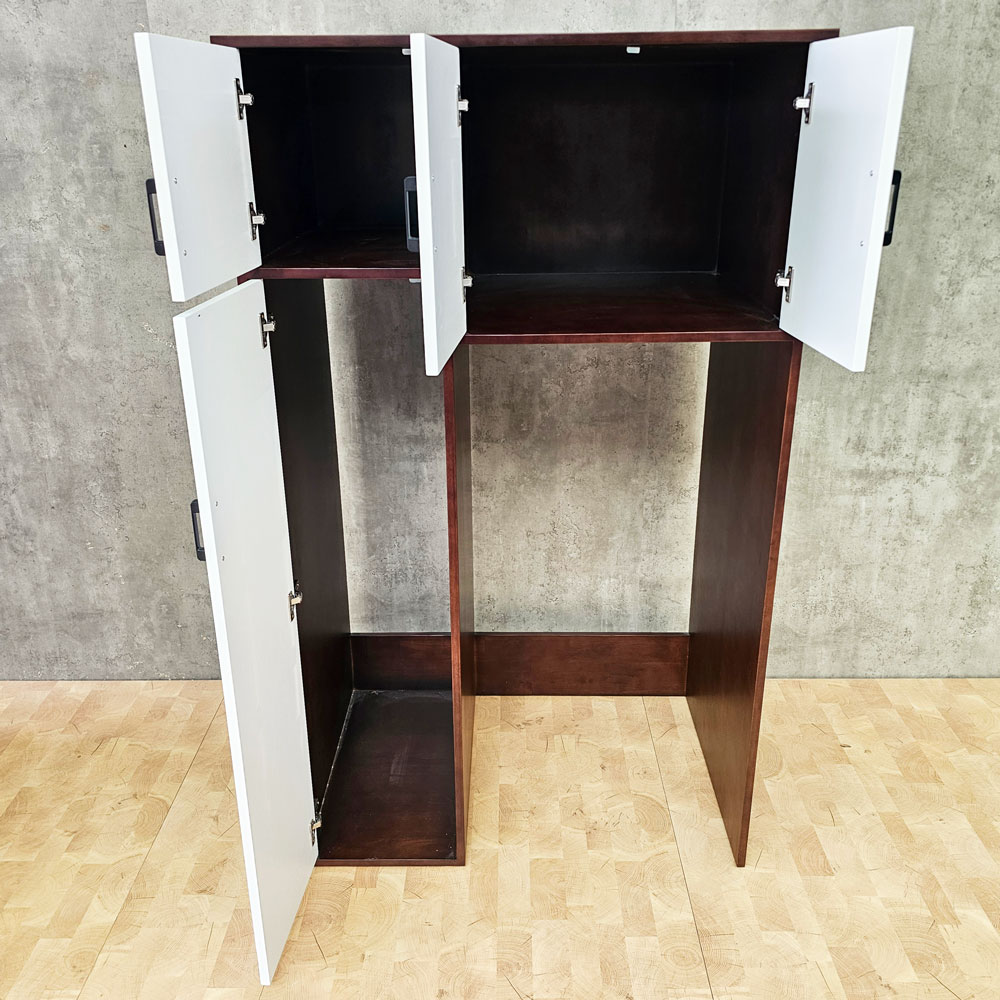 Tủ để tủ lạnh 100x66x170cm gỗ cao su Tủ để tủ lạnh 100x66x170cm gỗ cao su - hình 2
