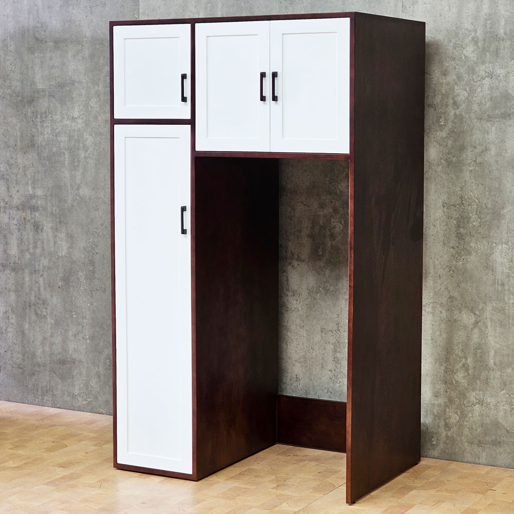 Tủ để tủ lạnh 100x66x170cm gỗ cao su Tủ để tủ lạnh 100x66x170cm gỗ cao su - hình 5