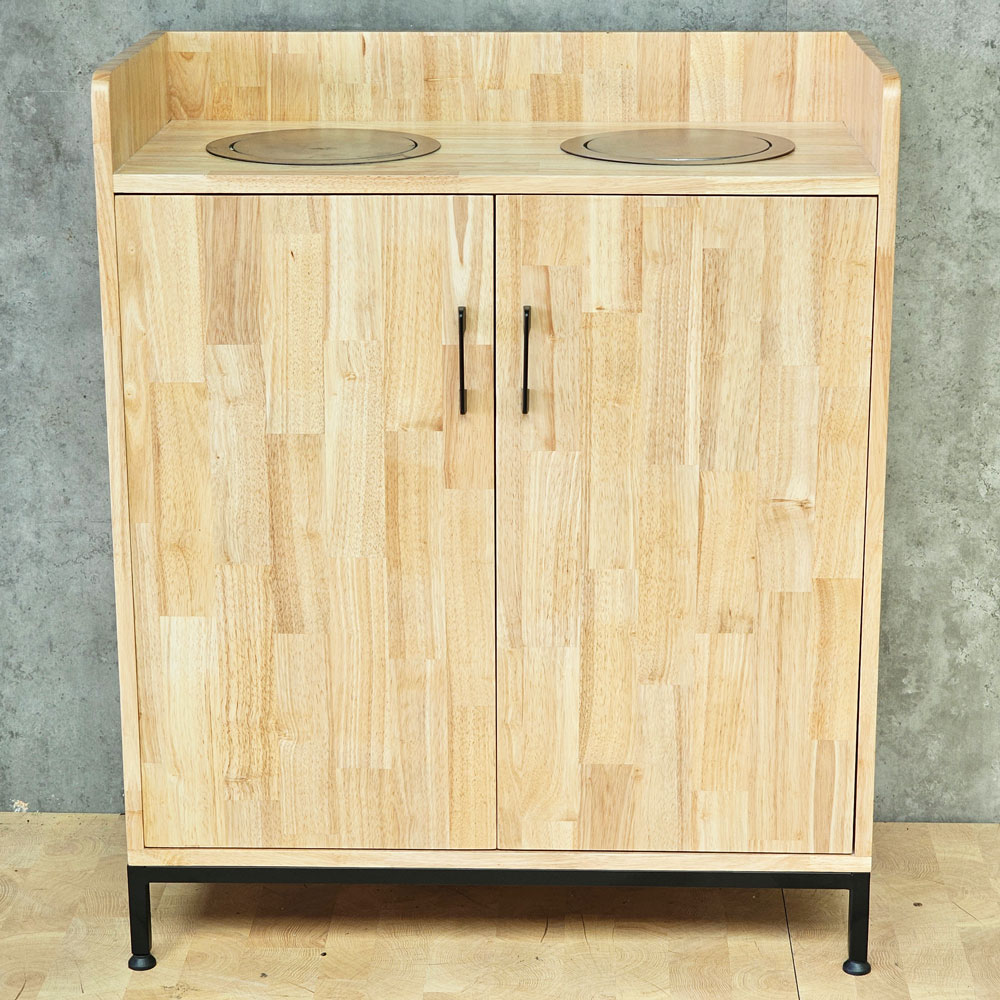 Tủ đựng thùng rác 80x40x95cm gỗ cao su Tủ đựng thùng rác 80x40x95cm gỗ cao su - hình 1