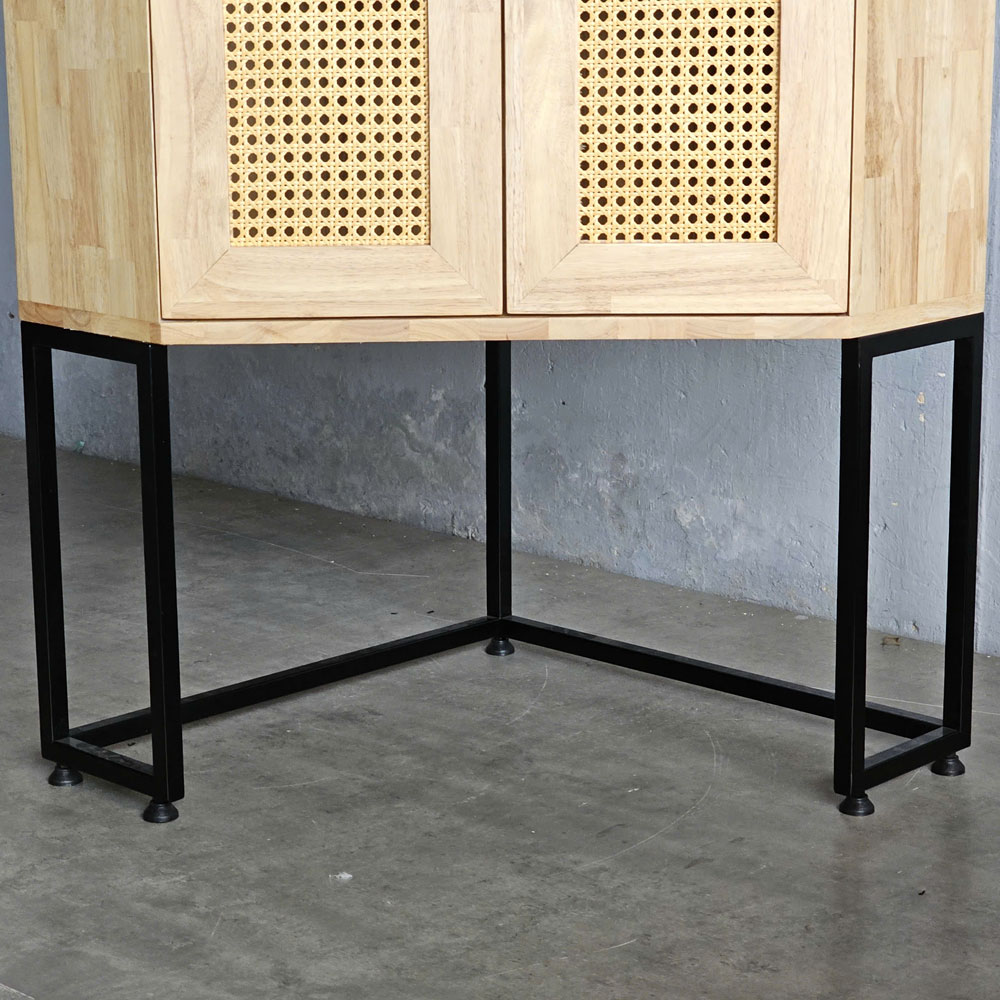 Tủ góc tường 60x60x120cm gỗ cao su Tủ góc tường 60x60x120cm gỗ cao su - hình 1