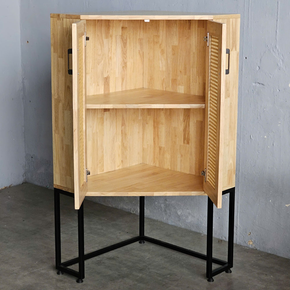 Tủ góc tường 60x60x120cm gỗ cao su Tủ góc tường 60x60x120cm gỗ cao su - hình 4