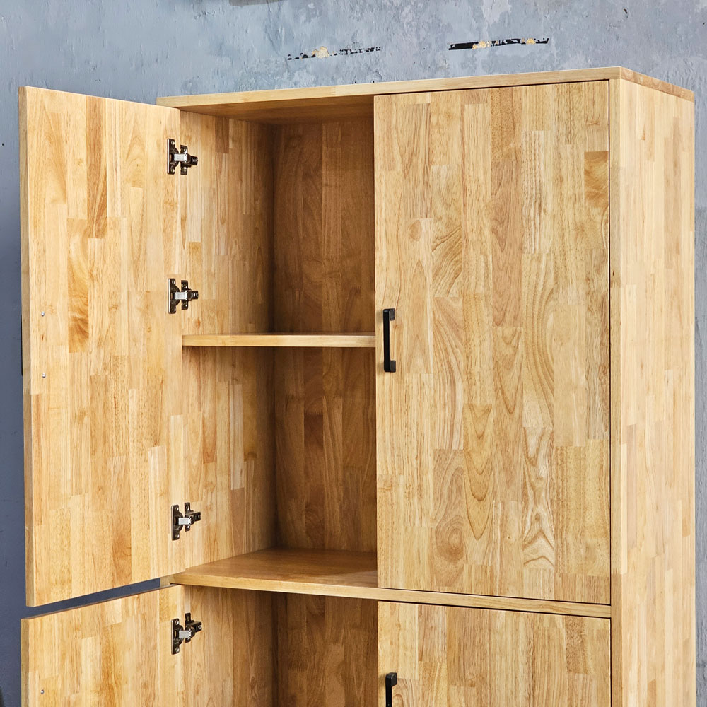 Tủ lưu trữ 85x40x202cm gỗ cao su Tủ lưu trữ 85x40x202cm gỗ cao su - hình 4