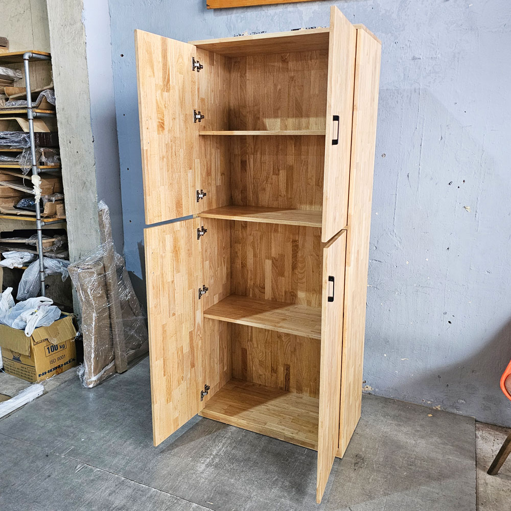 Tủ lưu trữ 85x40x202cm gỗ cao su Tủ lưu trữ 85x40x202cm gỗ cao su - hình 5