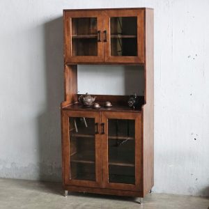 Tủ phòng ăn 80x40x172cm gỗ cao su - hình 1